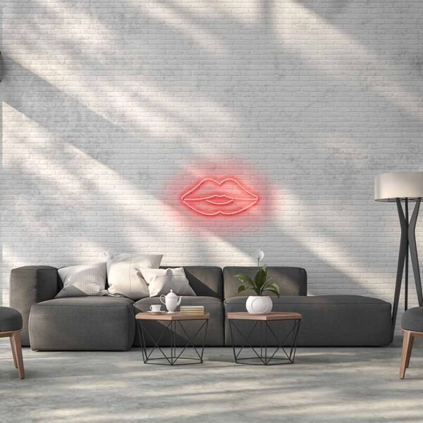 LED neono iškaba „LŪPOS“