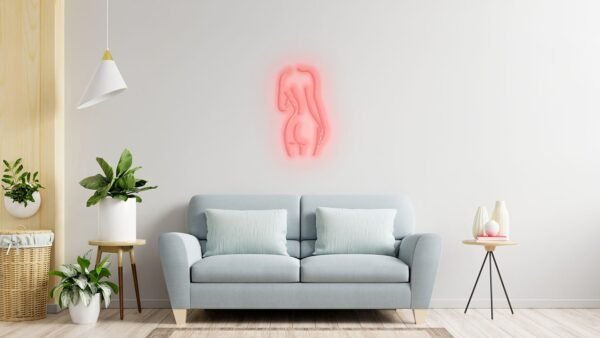 LED neoninė iškaba "NUOGOS MERGINOS SILUETAS" - Image 4