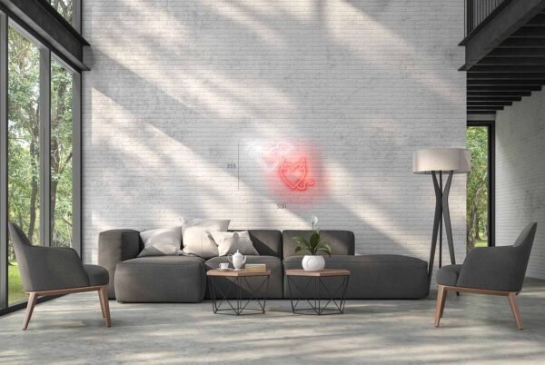 LED neono iškaba "ANGELAS IR VELNIAS" - Image 3