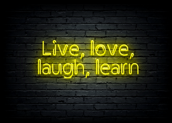 Led neoninė iškaba "Live, love, laugh, learn" - Image 2