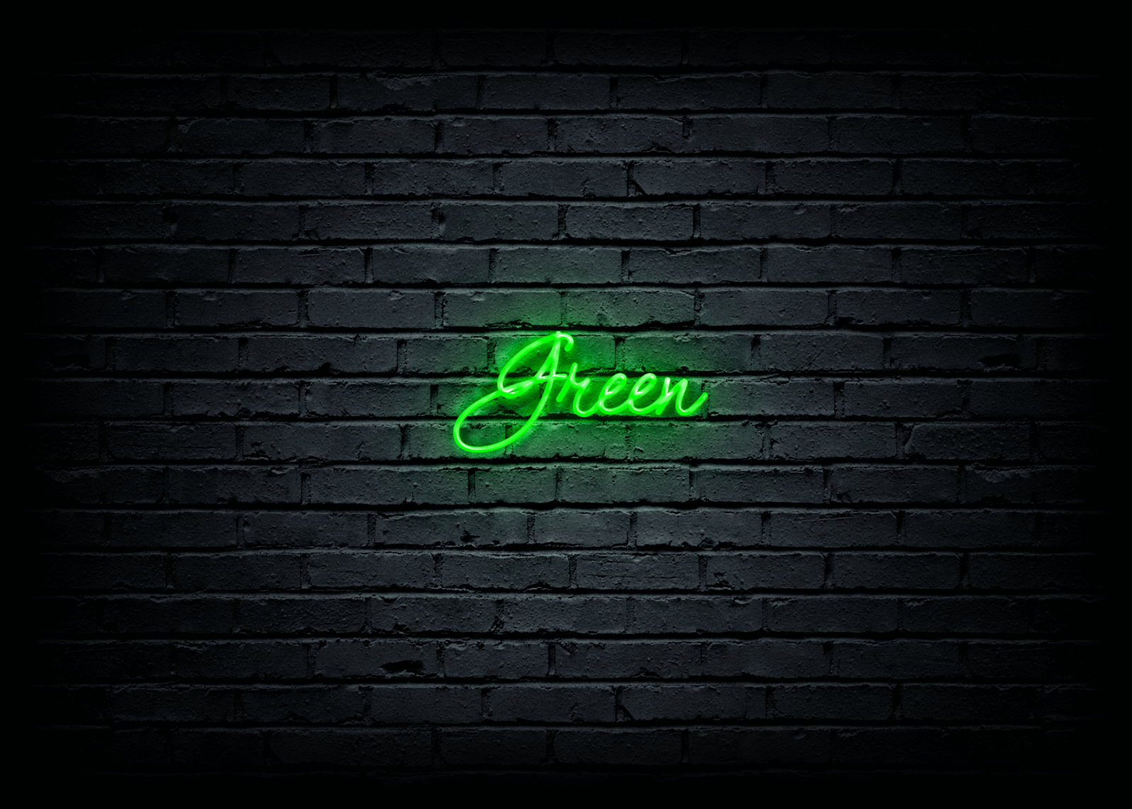 Led neono iškaba "Green" - Image 2