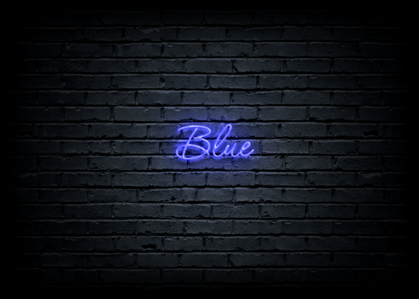 Led neono iškaba "Blue"