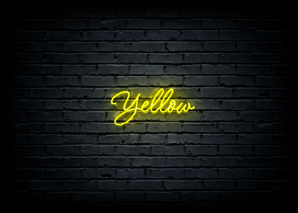 Led neono iškaba "Yellow"