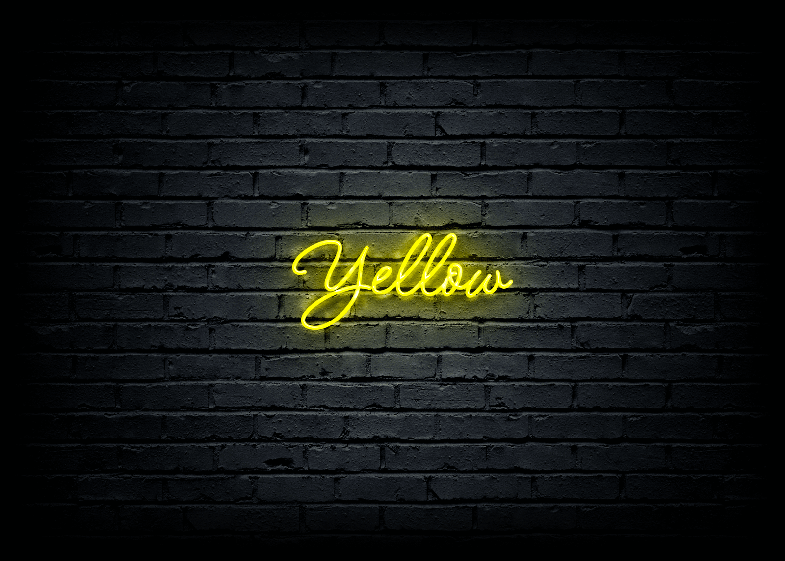 Led neoninė iškaba "Yellow"