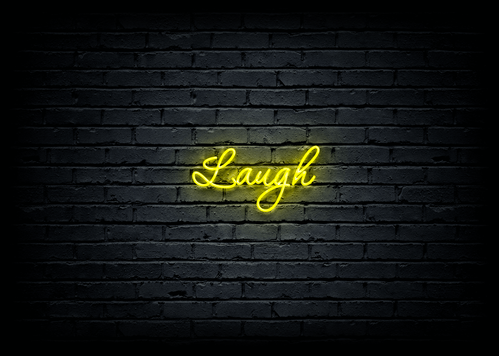 LED neoninė iškaba "Laugh"