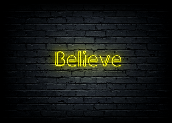 Led neono iškaba "Believe" - Image 2