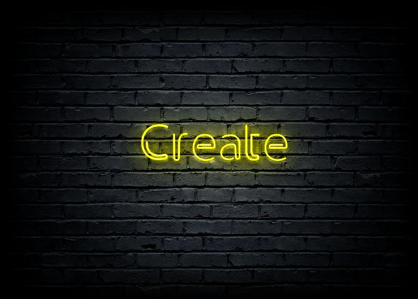 Led neono iškaba "Create" - Image 2