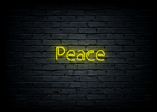 Led neoninė iškaba "Peace" - Image 2