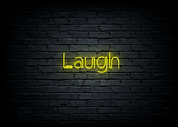 Led neono iškaba "Laugh" - Image 2