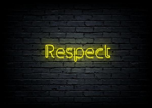 Led neono iškaba "Respect" - Image 2