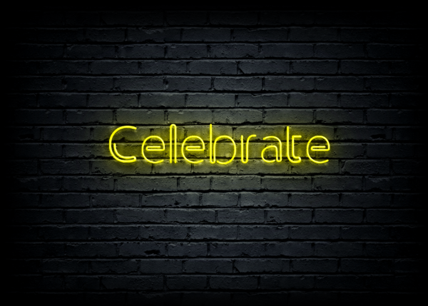 Led neono iškaba "Celebrate" - Image 2