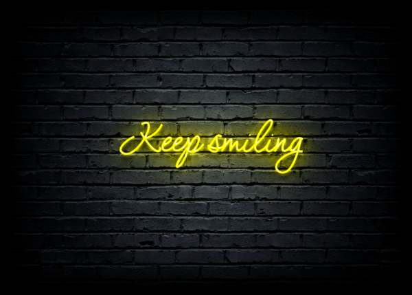 Led neono iškaba "Keep smiling" - Image 2