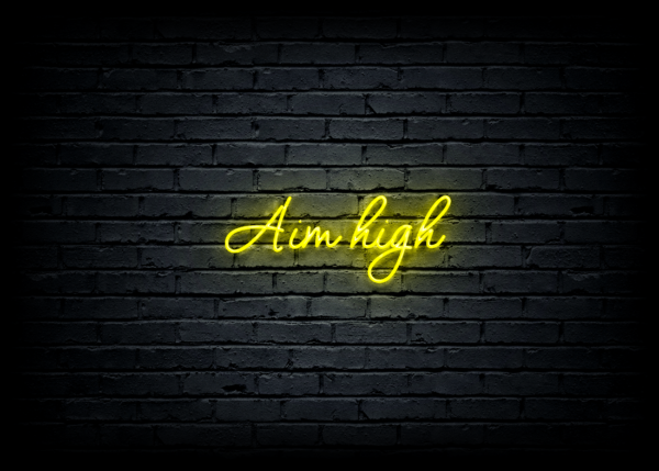 Led neono iškaba  "Aim high" - Image 3