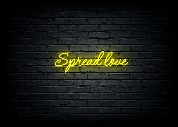 Led neoninė iškaba "Spread love" - Image 3