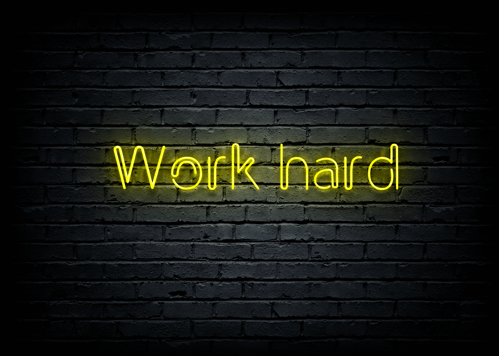 Led neono užrašas "Work hard" - Image 2