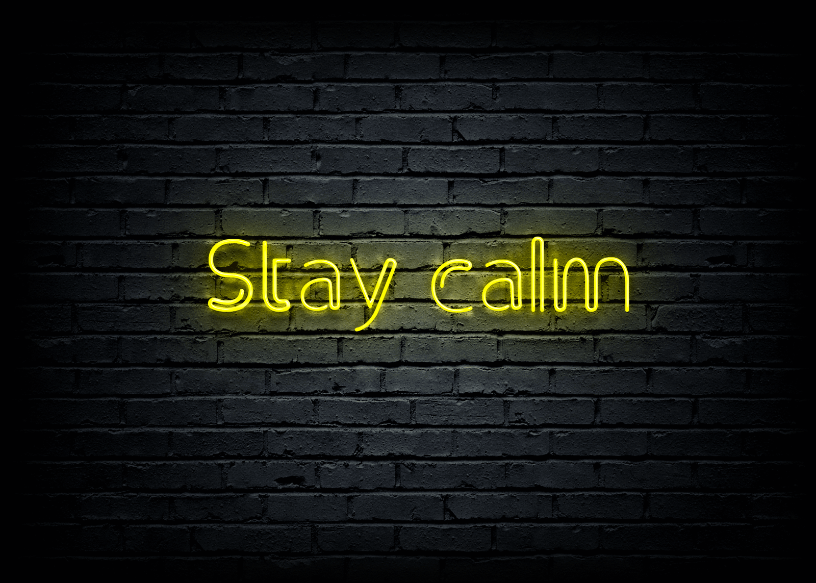 Led neoninė iškaba "Stay calm"