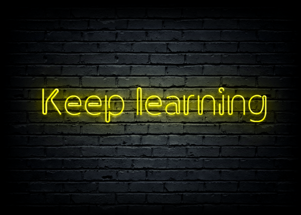 Led neono iškaba "Keep learning" - Image 3