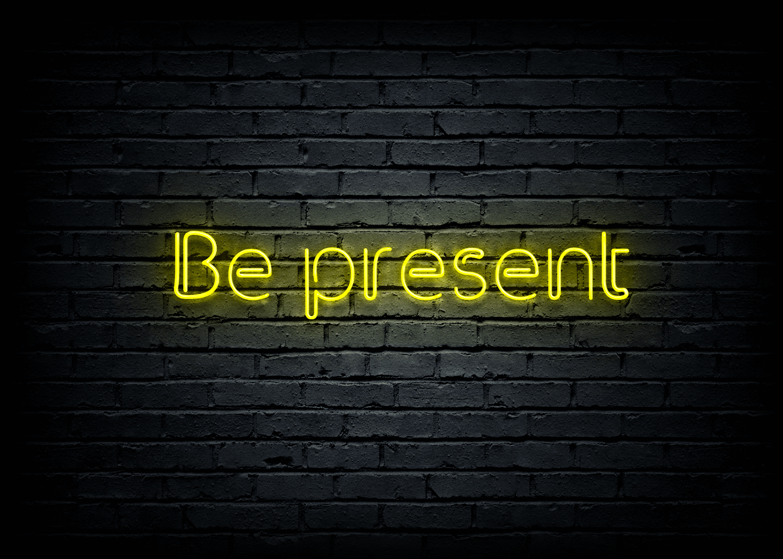 Led neoninis tekstas "Be present" - Image 2