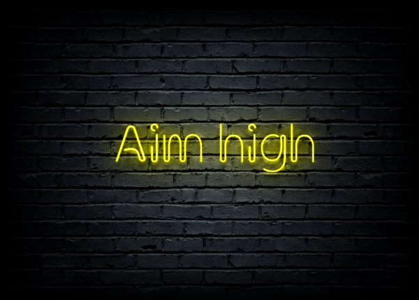Led neono iškaba  "Aim high" - Image 2