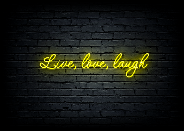 Led neoninė iškaba "Live, love, laugh" - Image 2