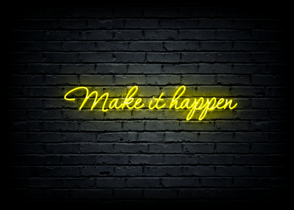 Led neoninė iškaba "Make it happen" - Image 2