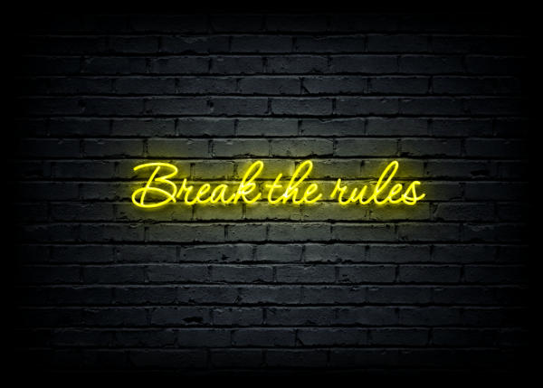 Led neono iškaba "Break the rules" - Image 3