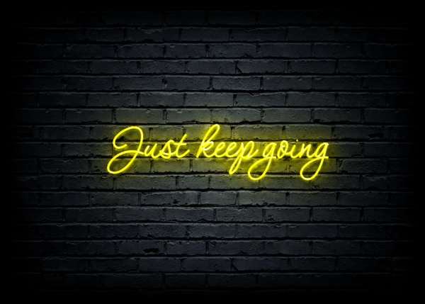 Led neono iškaba "Just keep going" - Image 2