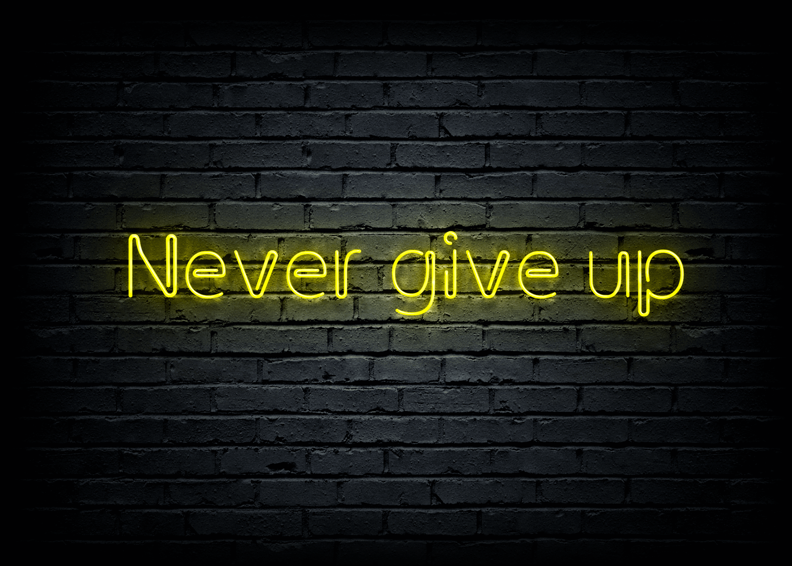 Led neono užrašas "Never give up" - Image 2