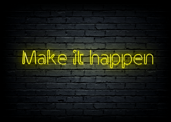 Led neoninė iškaba "Make it happen" - Image 3