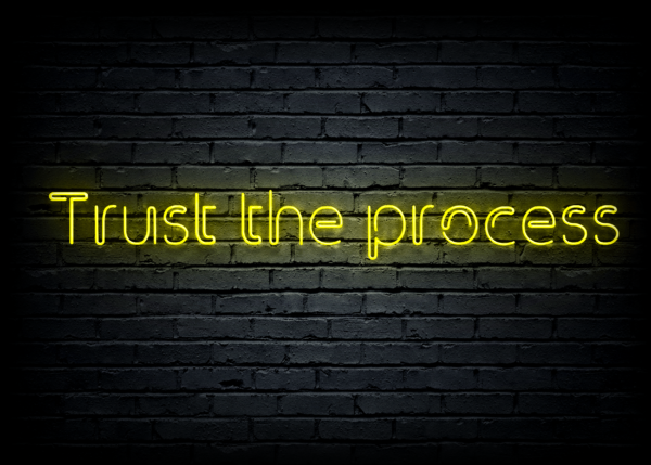 Led neono iškaba "Trust the process" - Image 2