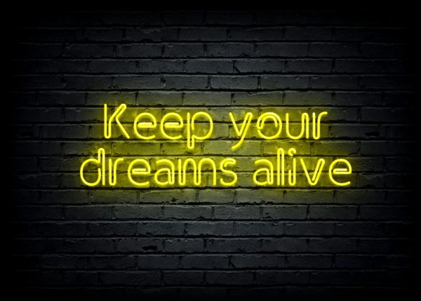 Led neono iškaba "Keep your dreams alive" - Image 2