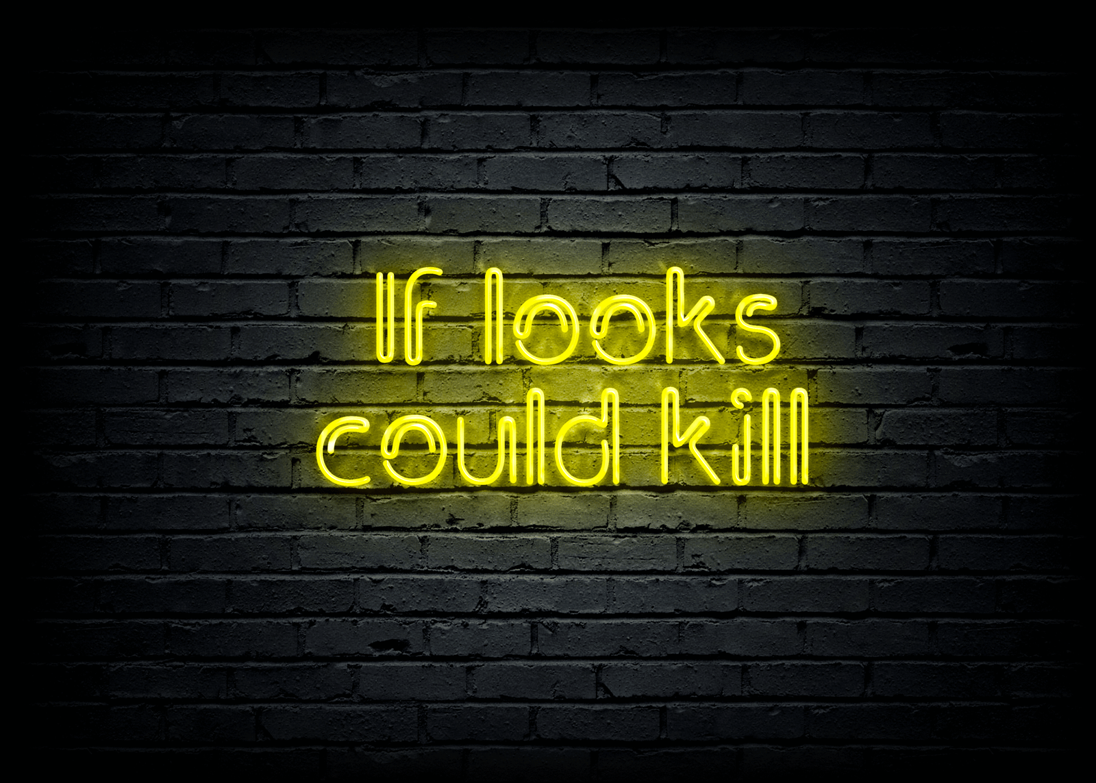 Led neoninė iškaba “If looks could kill” - Image 2