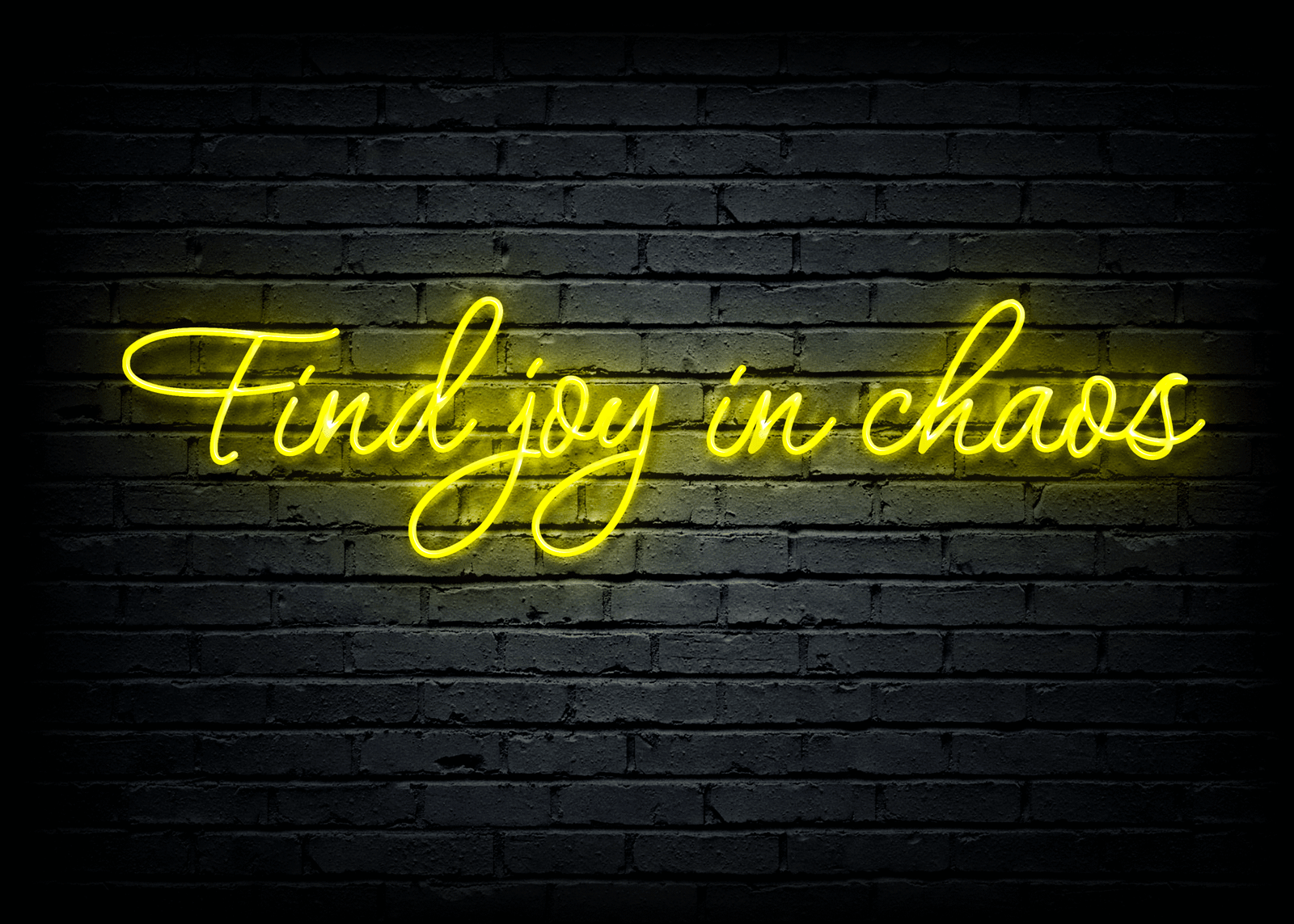 Led neono iškaba "Find joy in chaos" - Image 3