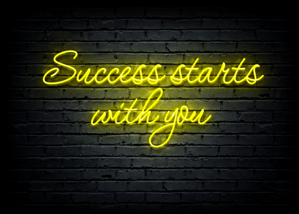 Led neono iškaba "Success starts with you" - Image 2