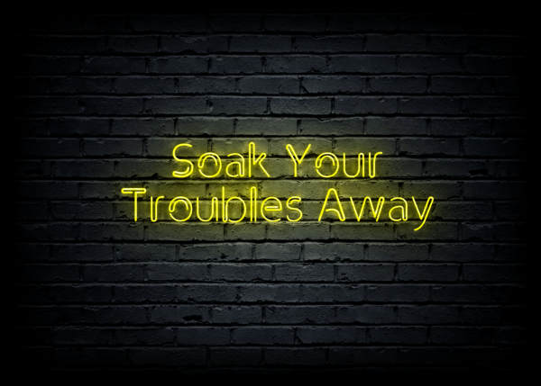 Led neono iškaba "Soak Your Troubles Away" - Image 2