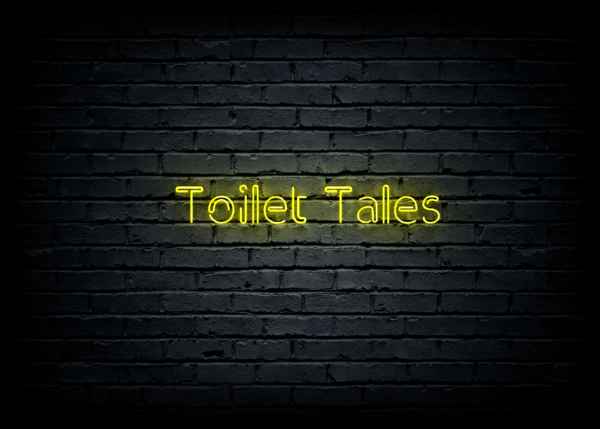 Led neono iškaba "Toilet Tales"
