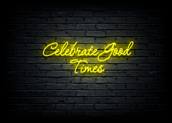 Led neono iškaba "Celebrate Good Times" - Image 2