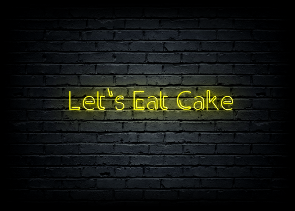 Led neoninė iškaba "Let's Eat Cake" - Image 2