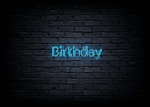 Led neono iškaba "Birthday" - Image 2