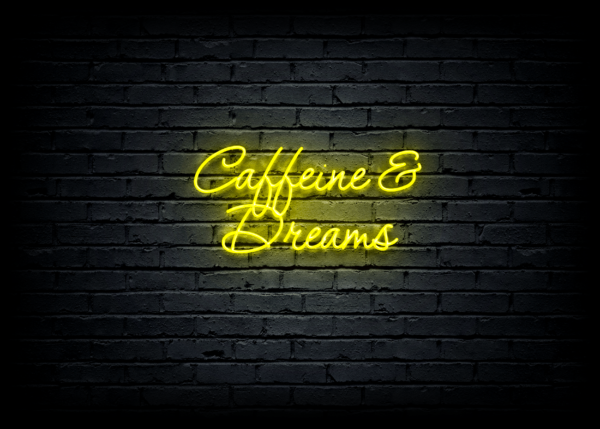 Led neono iškaba "Caffeine & Dreams" - Image 3