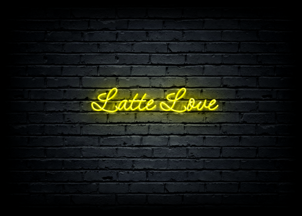 Led neono iškaba "Latte Love" - Image 2