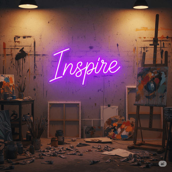 LED neoninė iškaba "Inspire"