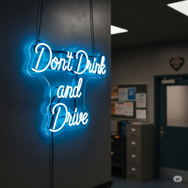 Led neoninė iškaba “Don’t Drink and Drive”