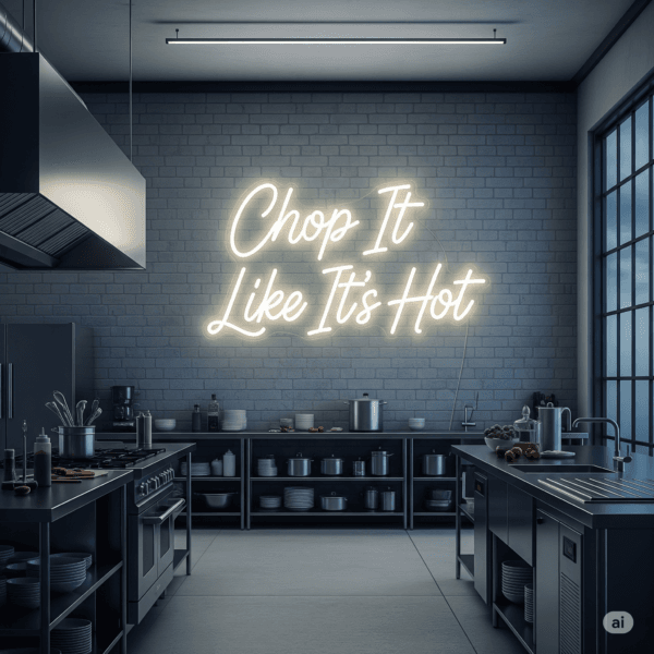 Led neoninė iškaba "Chop It Like It's Hot"