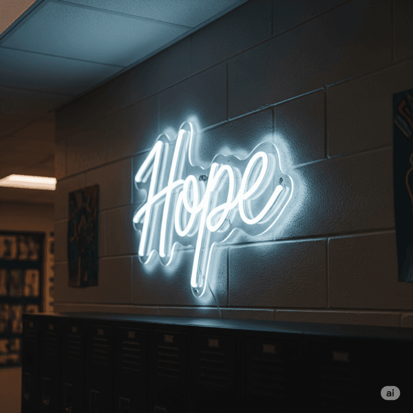 Led neoninė iškaba "Hope"
