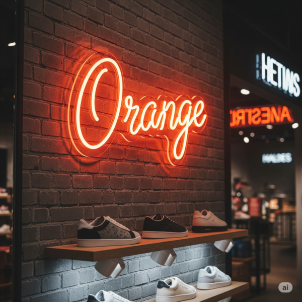 Led neono iškaba "Orange"