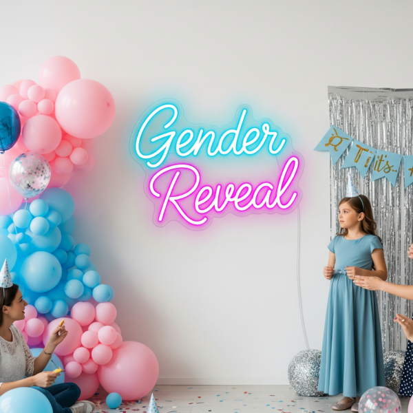 Led neonas "Gender reveal"