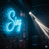 Led neono užrašas "Sing"
