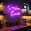 Led neono užrašas "Kitchen Queen"