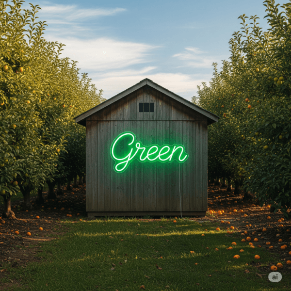 Led neono iškaba "Green"